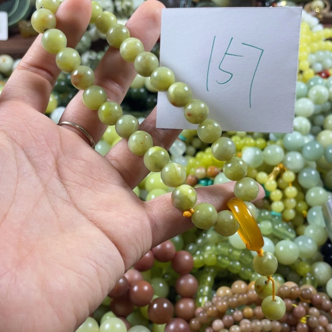 蛇纹石玉未镶嵌手链