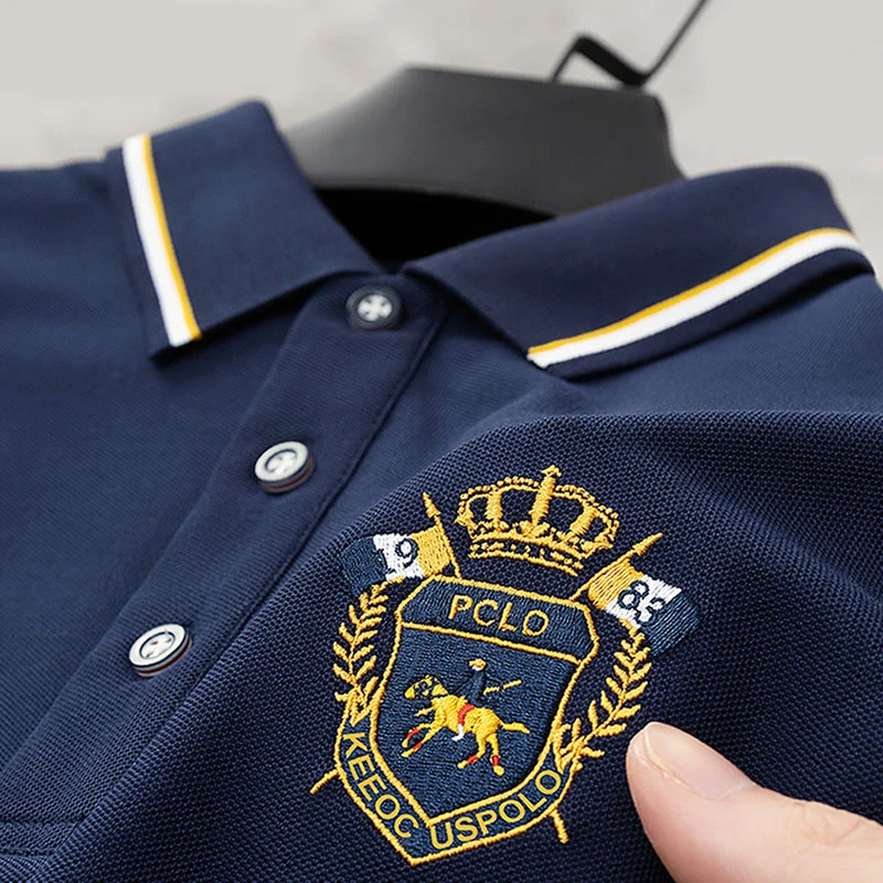 BD3018潮牌POLO衫短袖翻领T恤2025新款夏季上衣服休闲薄款