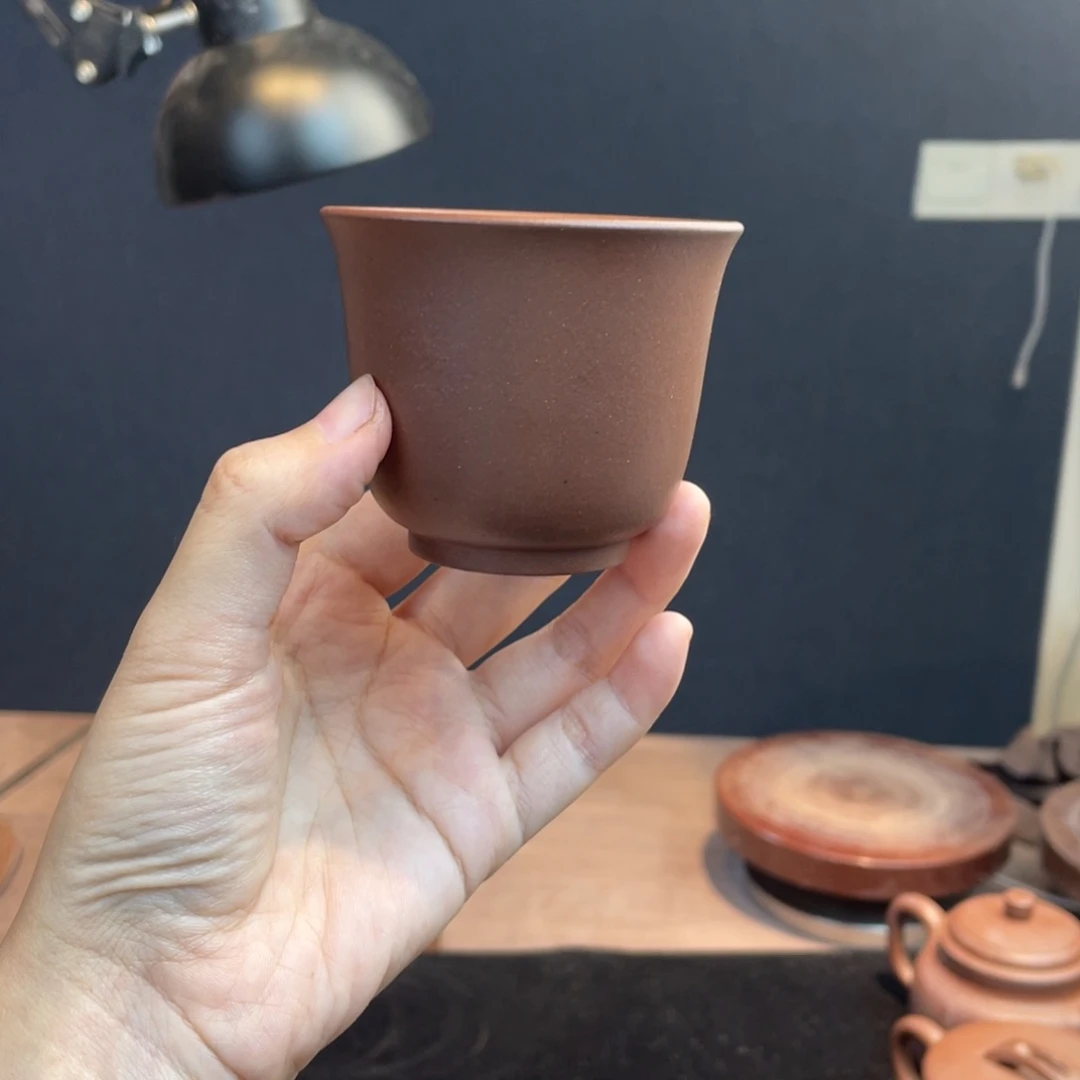 茶壶紫砂原矿主人杯紫泥100cc