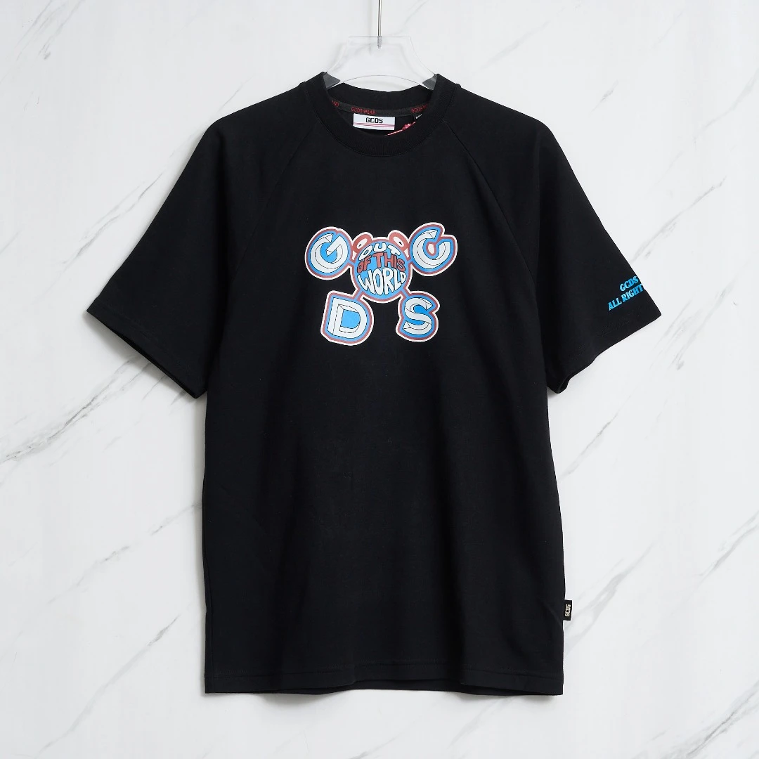 全新未使用/GCDS男士字母图案T恤/GDBU00074