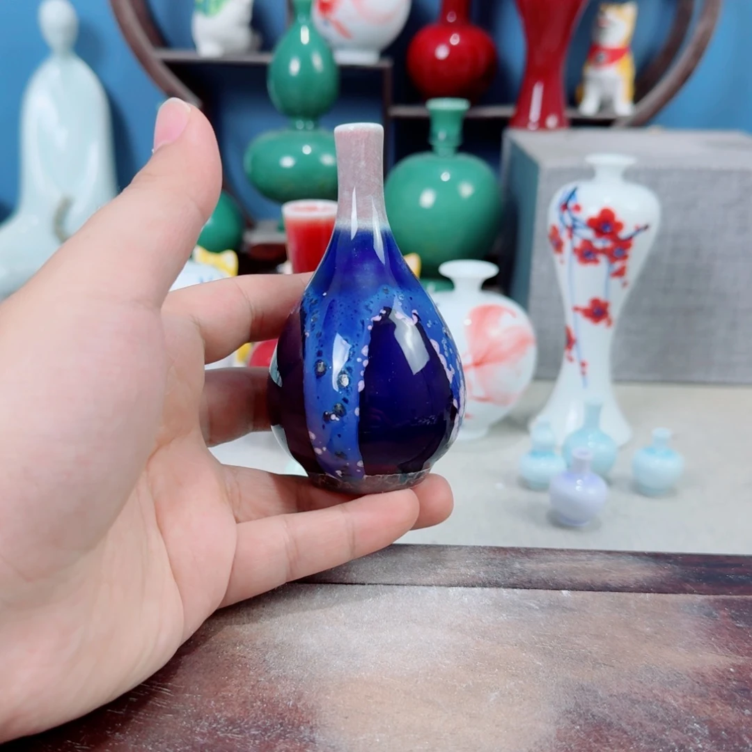 陶瓷手工小花器摆件