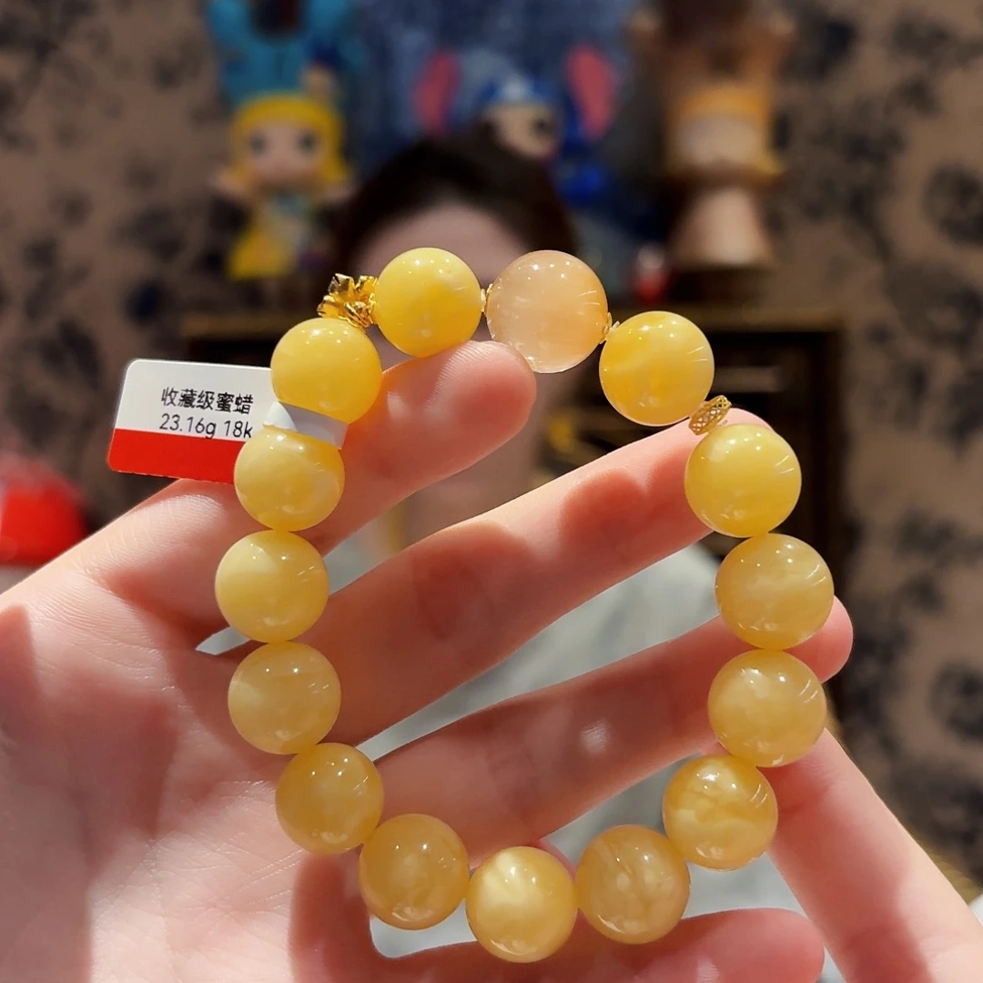 蜜蜡未镶嵌手链手串