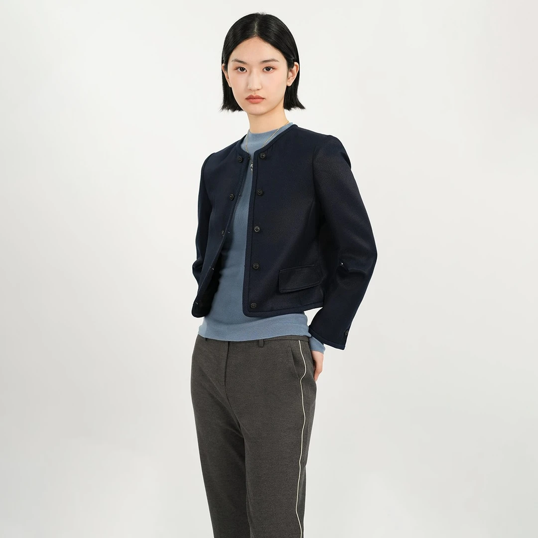 Bouthentique【璞凡缇】提花短款外套T24111E1C01