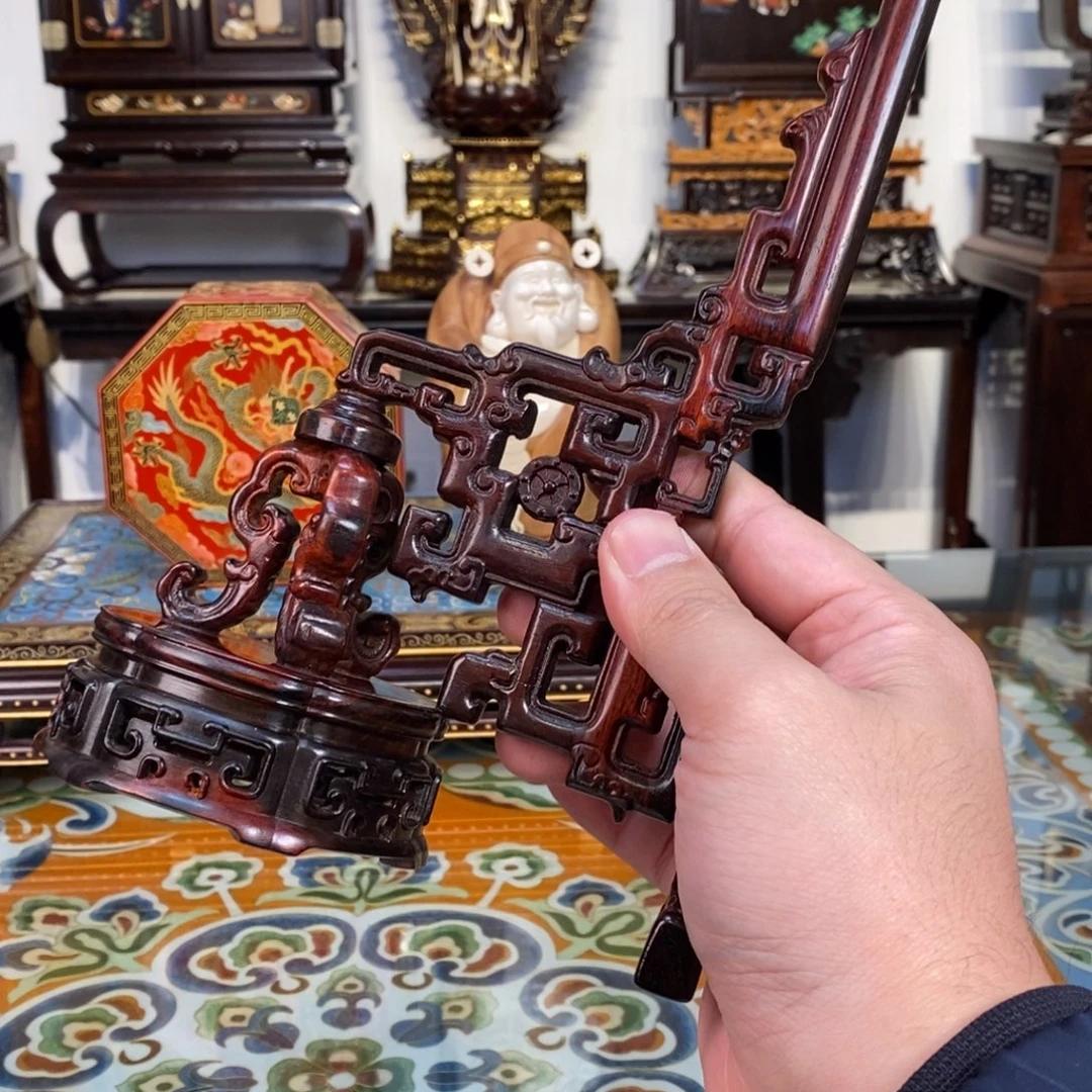 红酸枝木类成套家具大红酸枝架子