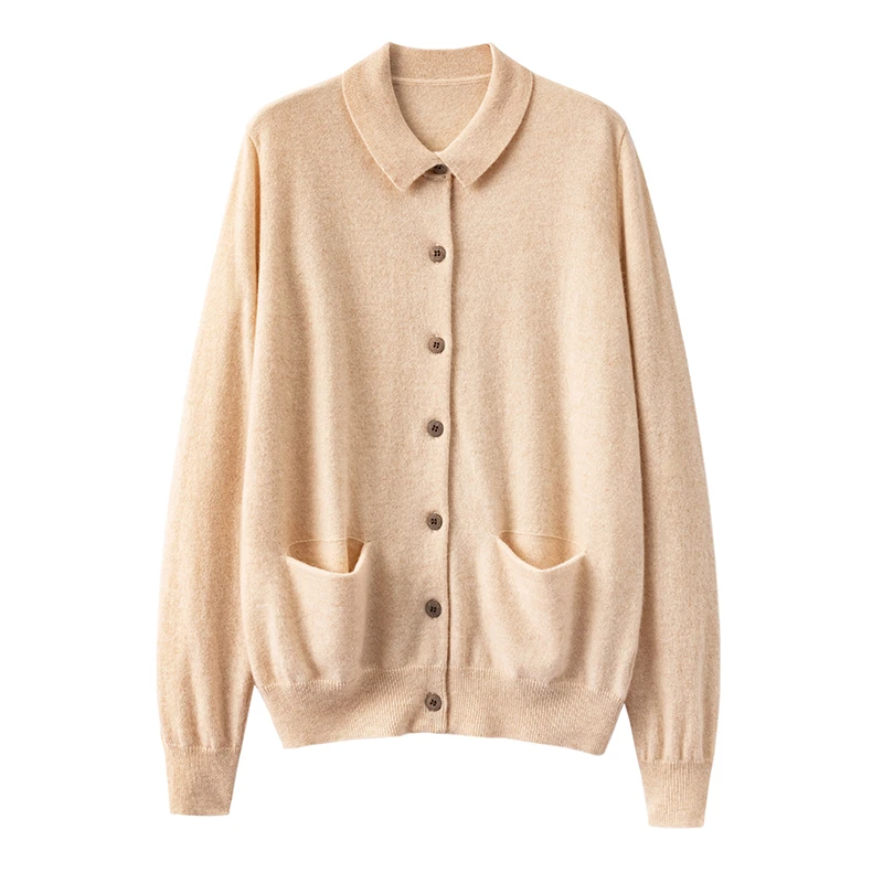 S·Y·C【十二个月】经典款！时髦Polo领开衫外套女CYR240173