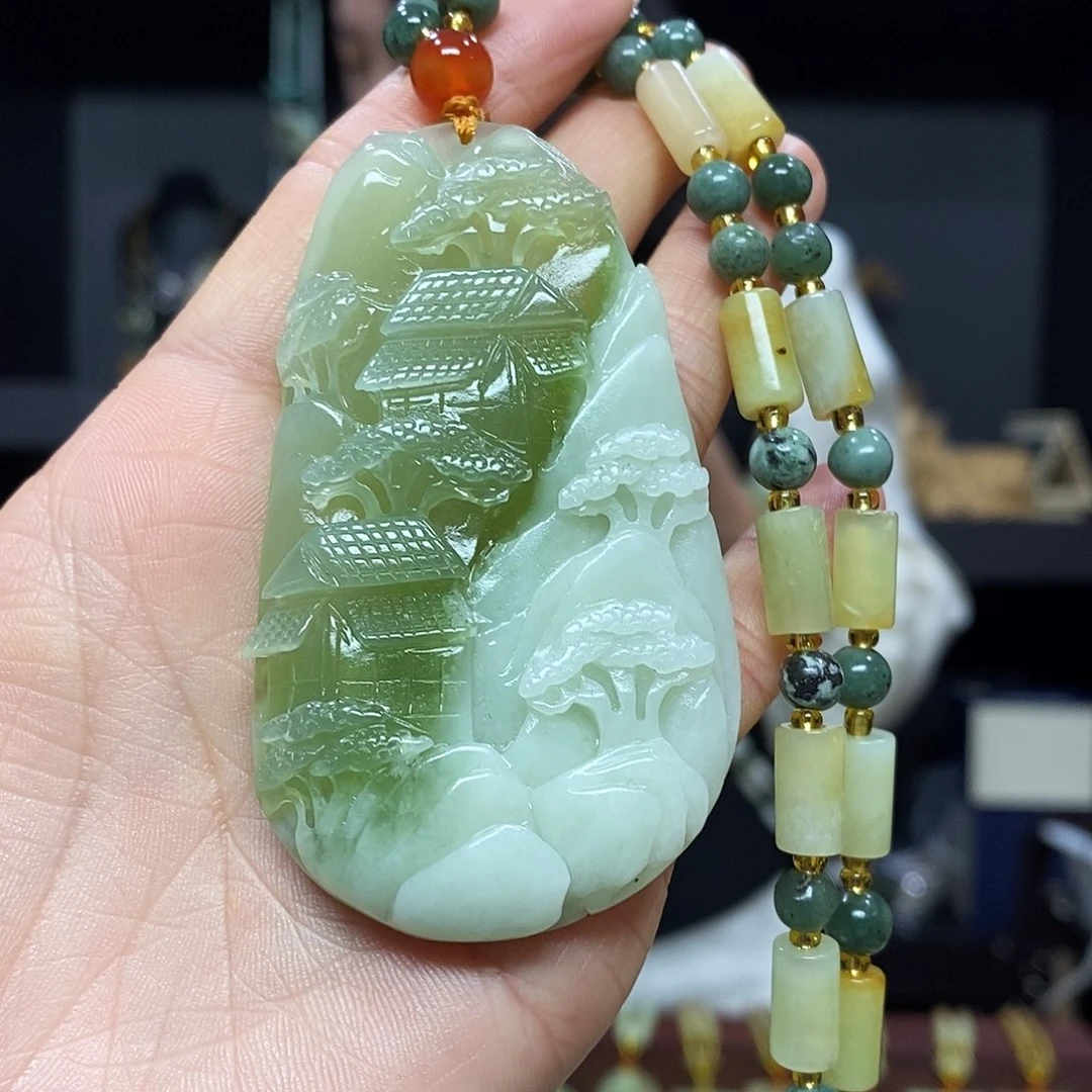 岫玉挂件吊坠未镶嵌