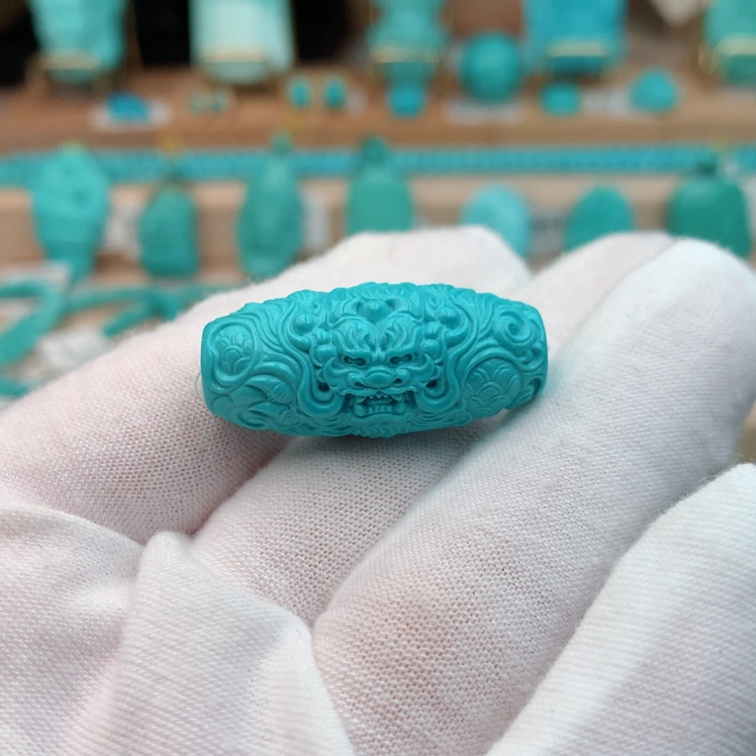 绿松石未镶嵌珠宝奇石14mm