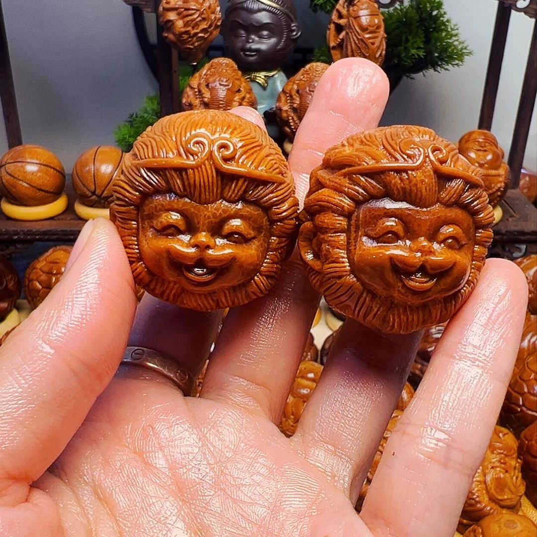 橄榄核手串/手链骑****孩悟空一对