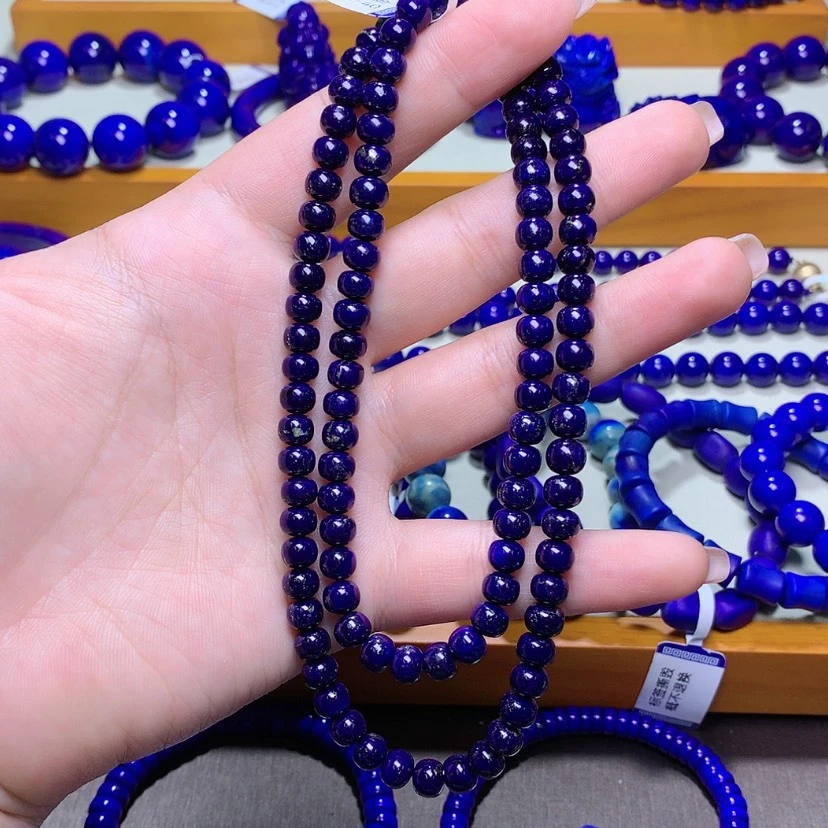【闪购商品】青金石手串未镶嵌贫****道6m