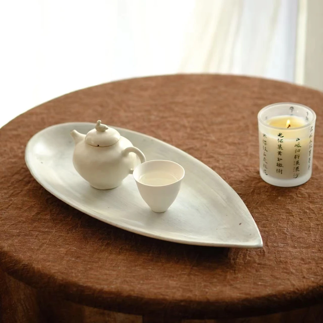 小喜宅 云纱瓜子鱼盘（尺寸约32x16cm）