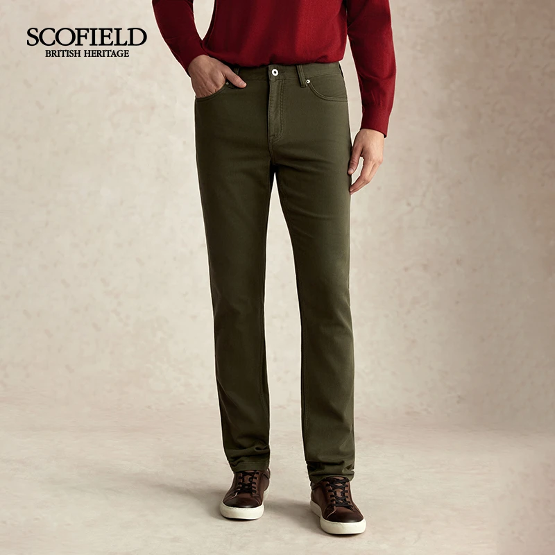 SCOFIELD男装2025年商务通勤修身时尚百搭显瘦直筒裤SMTCF4TM12
