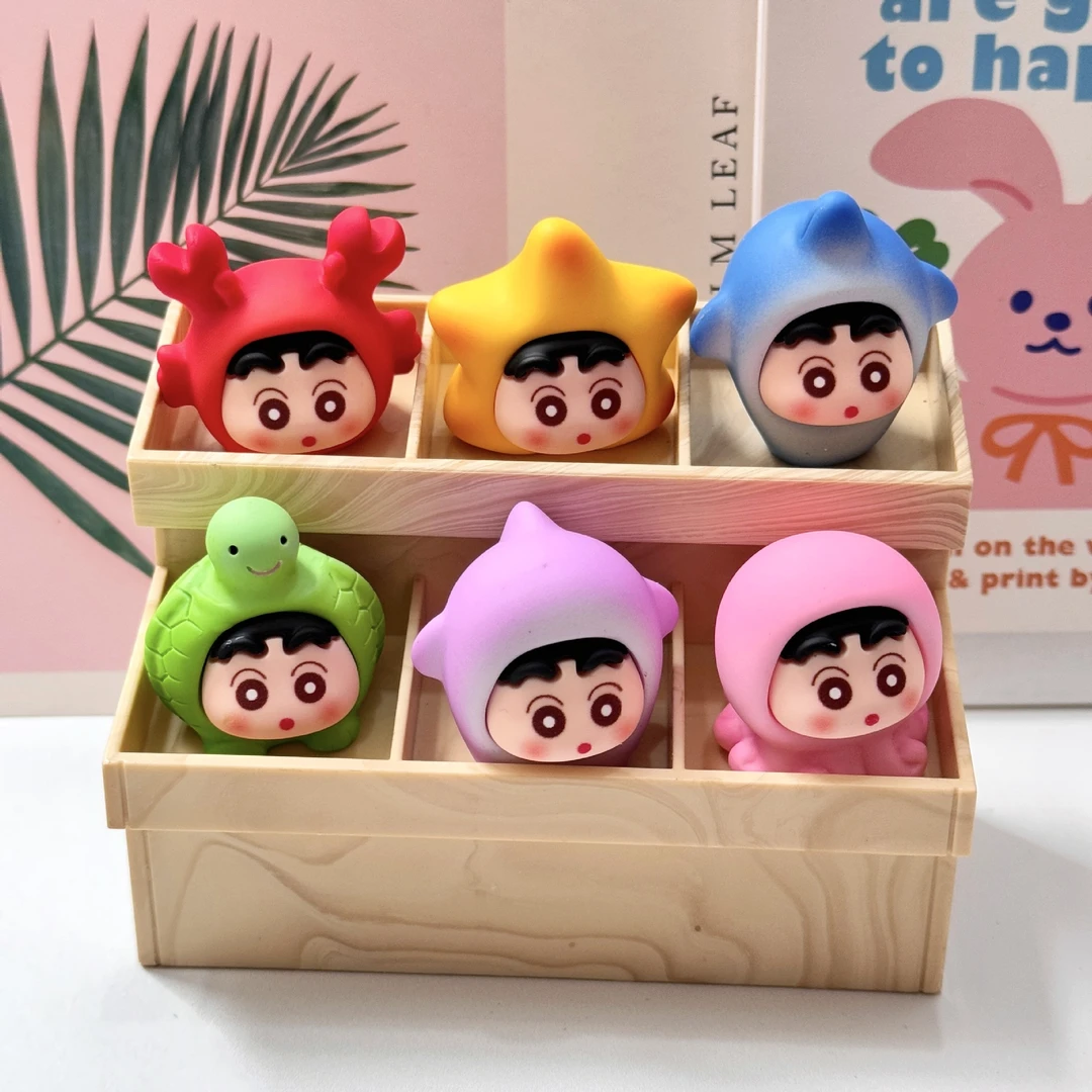 【双许愿+对对碰】海洋小新萌粒树脂diy配饰钥匙扣挂件桌面小摆件