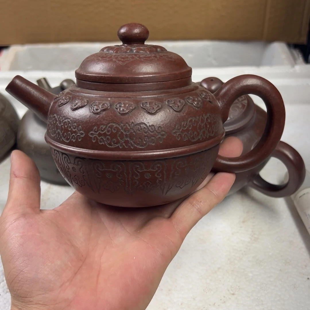 茶壶紫砂宜兴原矿紫砂壶450毫升容量