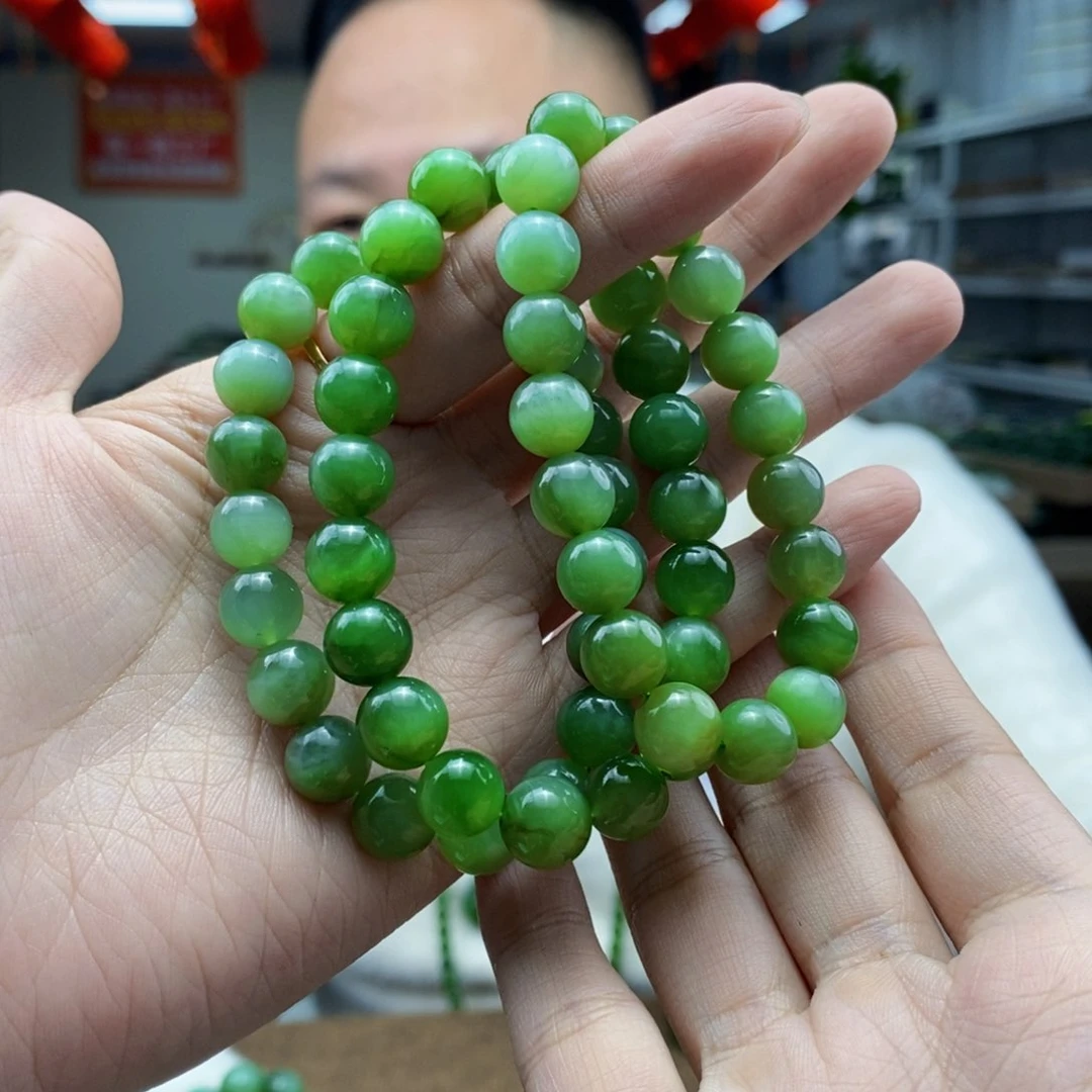 和田玉手串未镶嵌多样性发货 拍一发一
