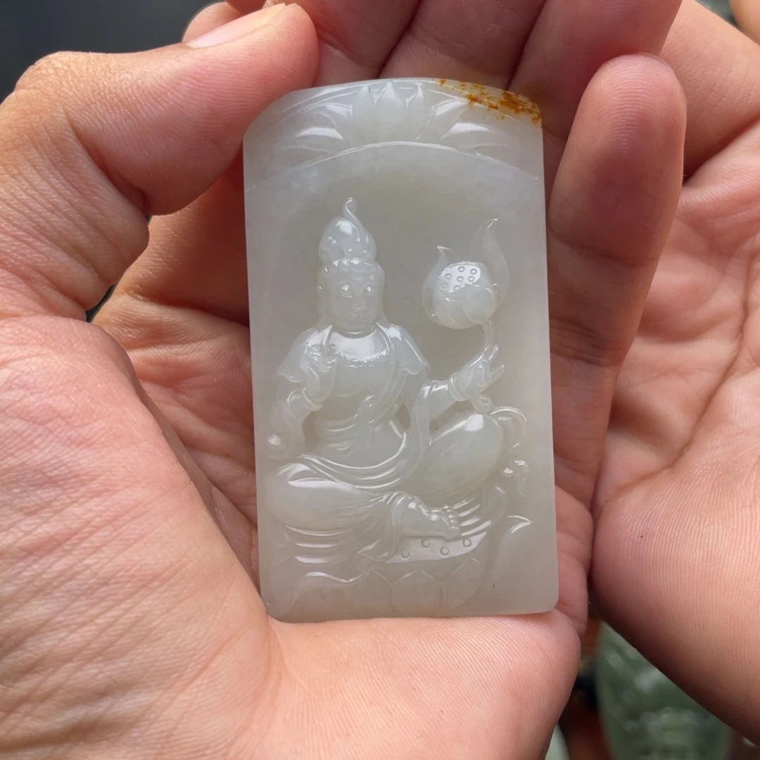 和田玉未镶嵌挂件