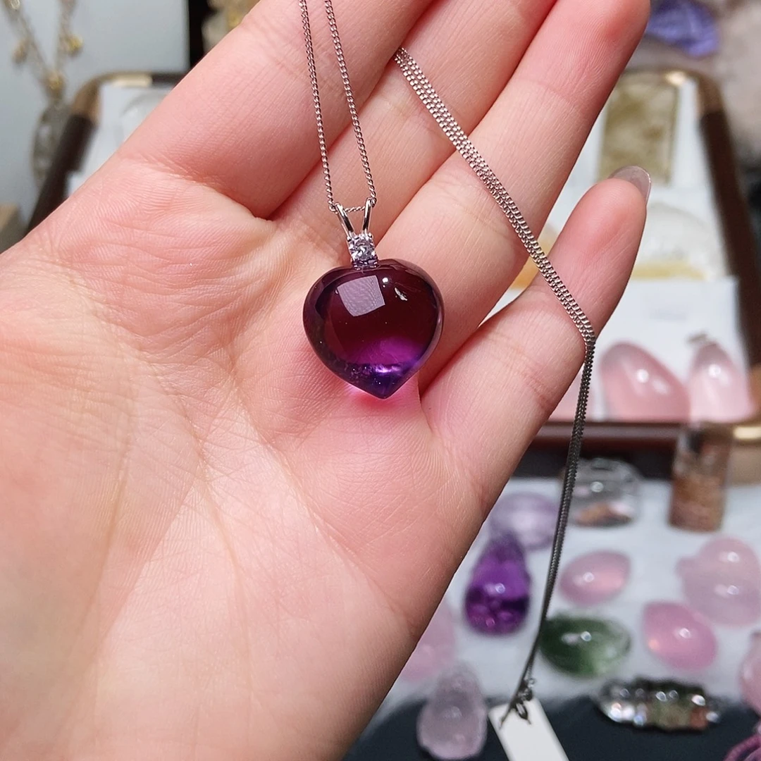 银S925镶嵌吊坠(赠链)水晶