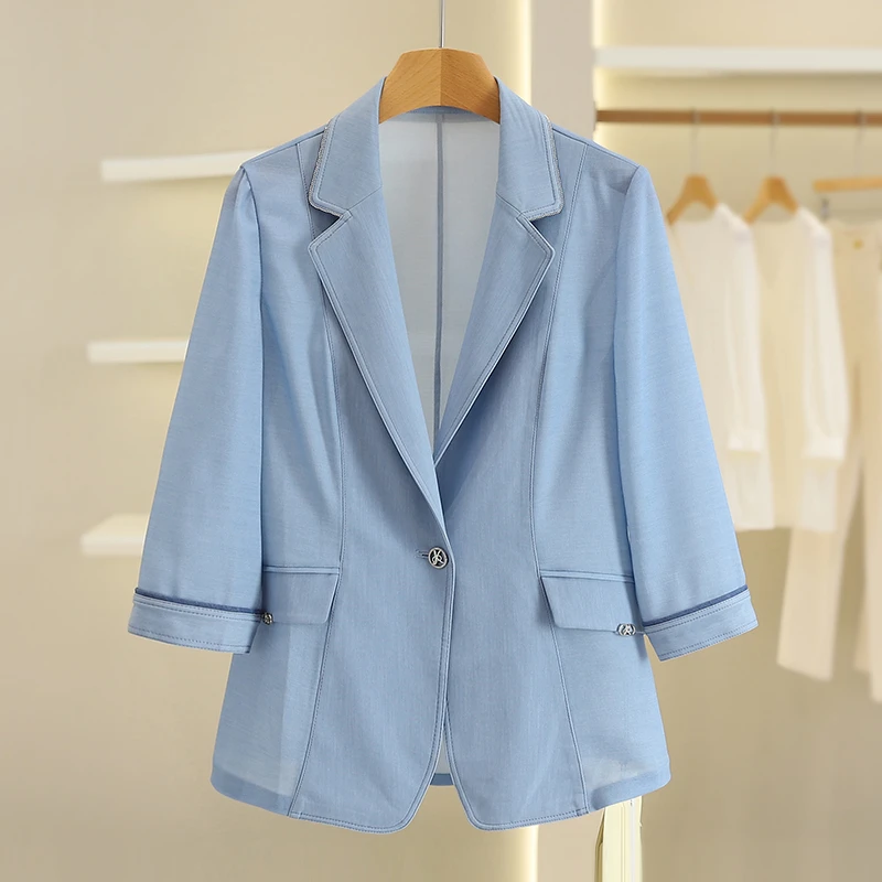 B743-【25年珂家秋冬新款】纯色百搭西装外套#1ZKA57W025