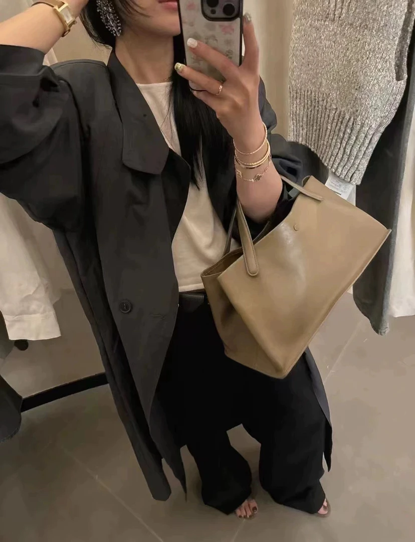 jshop韩国东大门2025新款时尚宽松休闲百搭设计感中长款风衣外套