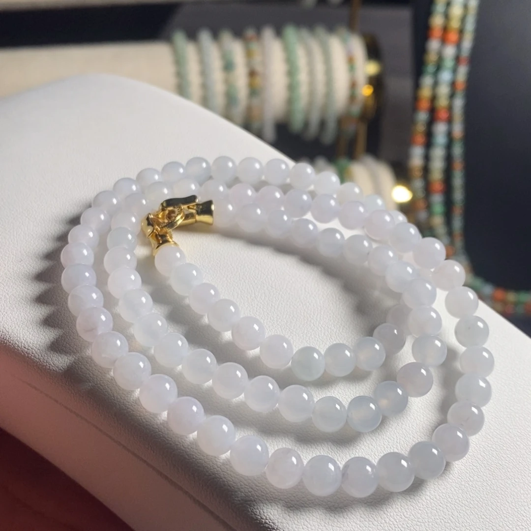 定制翡翠未镶嵌36 缅甸翡翠A货卡6.5