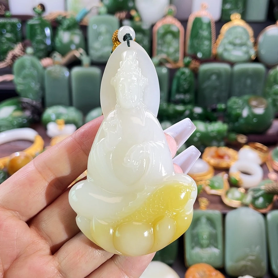 和田玉挂件未镶嵌爱****孩