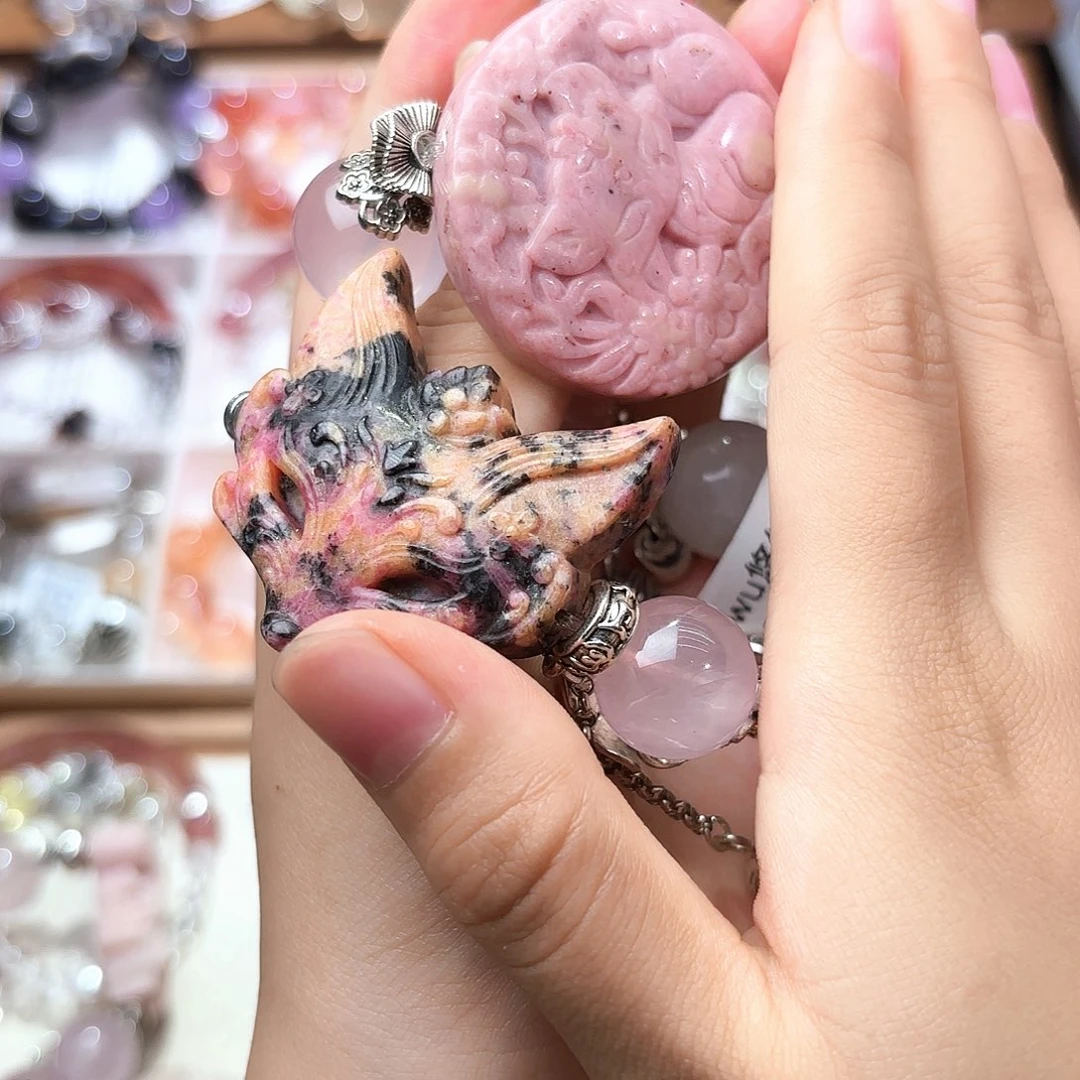 点***麻水晶手串未镶嵌水晶