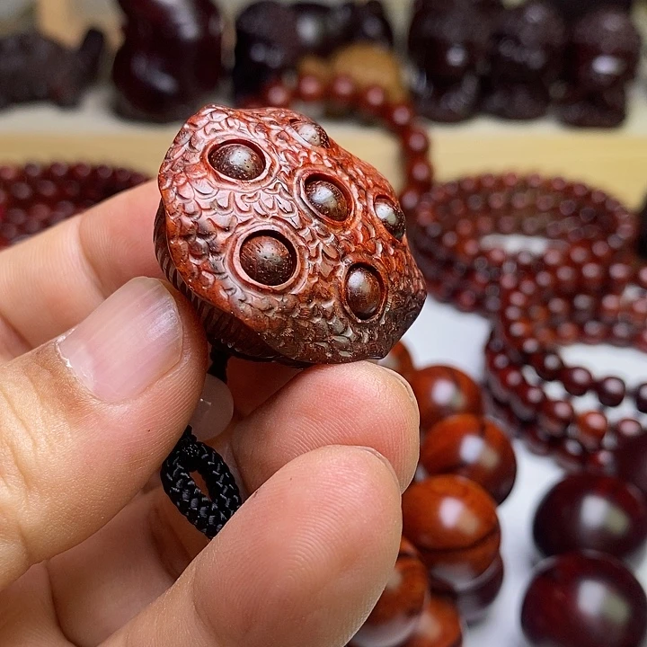 檀香紫檀（小叶紫檀）手串/手链莲子特价