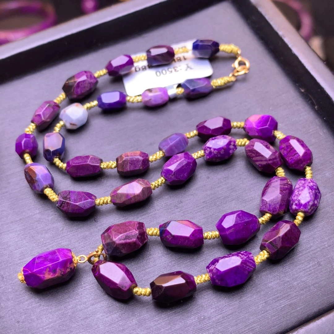 苏纪石（舒俱来）18K金镶嵌项链