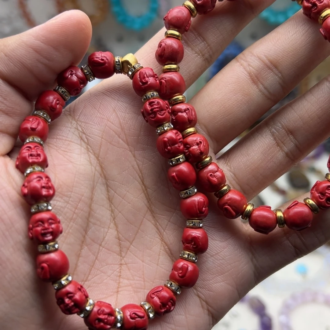 手链未镶嵌水晶帝王砂佛头