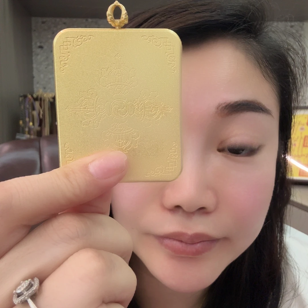 十字绣白鹤童子唐卡吊坠