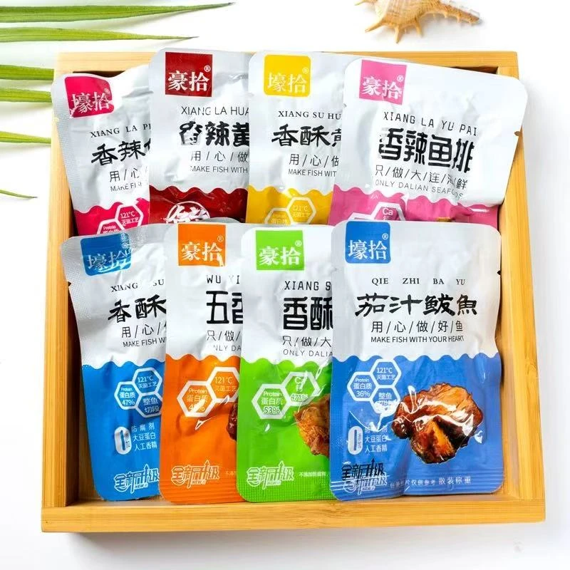 大连特产即食海鲜香酥黄花鱼小黄鱼偏口鱼茄汁鲅鱼带鱼小包装