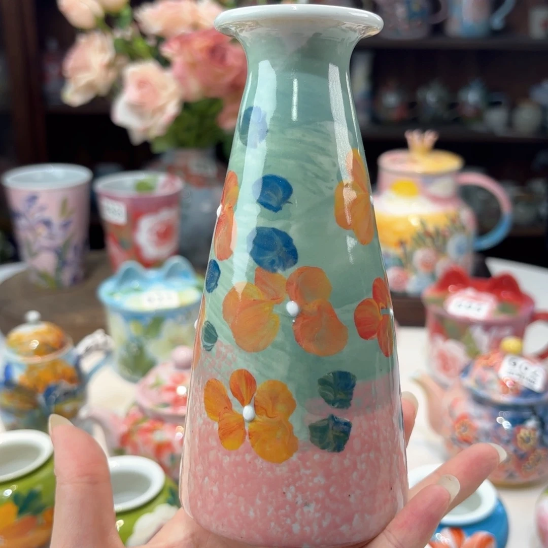 景德镇手绘高温釉下彩陶瓷茶具