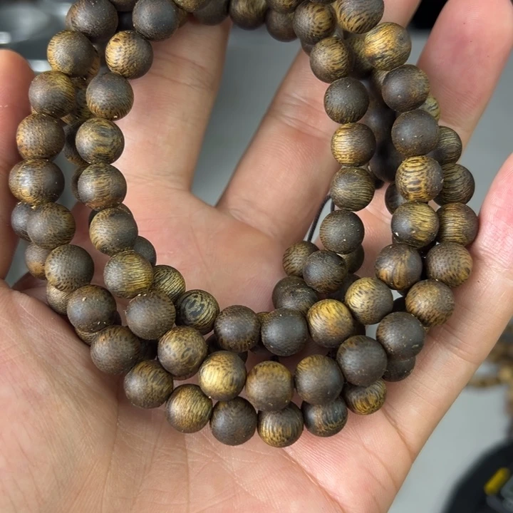 令***泉手串沉香多圈0.8规格。29克➕