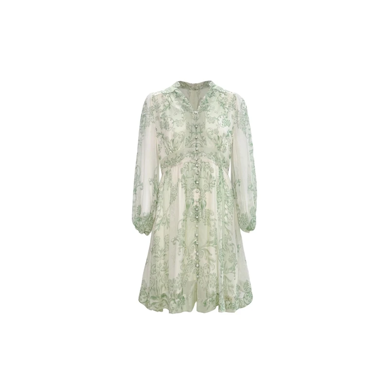 【2025-文文】重磅100桑蚕丝连衣裙Y25-9023