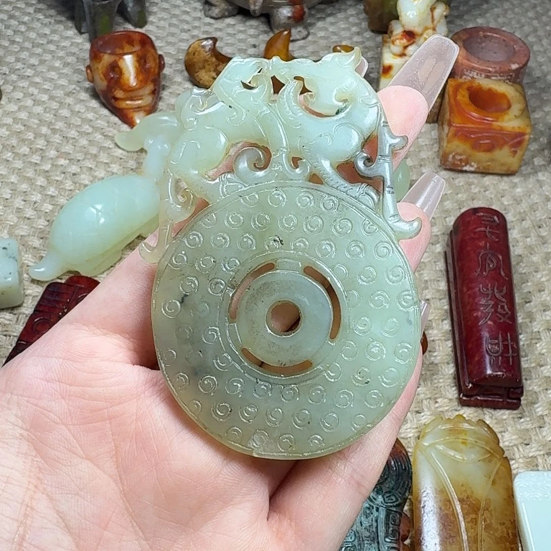白玉菩提吊坠挂件