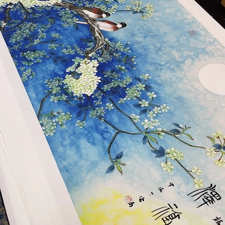 国画 金石传拓描金拓染书画作品手写