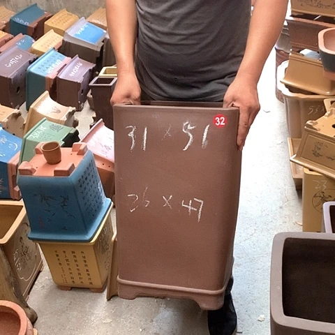 紫砂花盆手工艺品