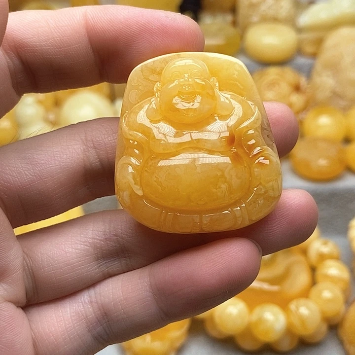 未镶嵌颈饰琥珀琥珀蜜蜡吊坠