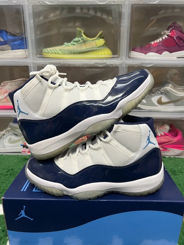 46码/aj11海军蓝休闲鞋/二手正品95新