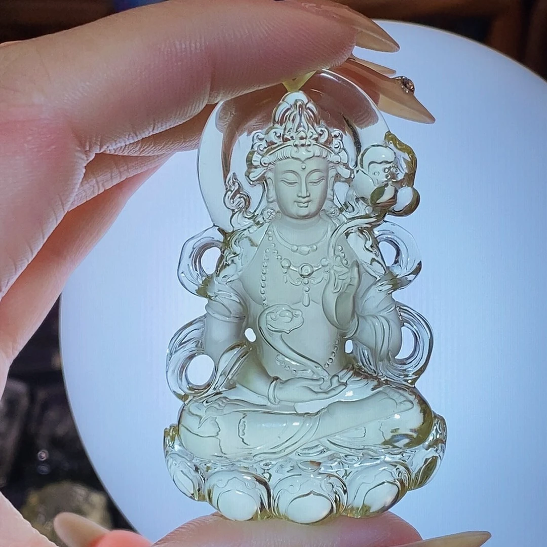 奉***底水晶颈饰未镶嵌吊坠