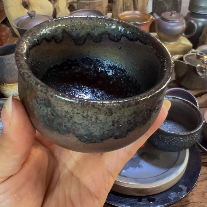 陶用****0建水紫陶柴烧主人杯