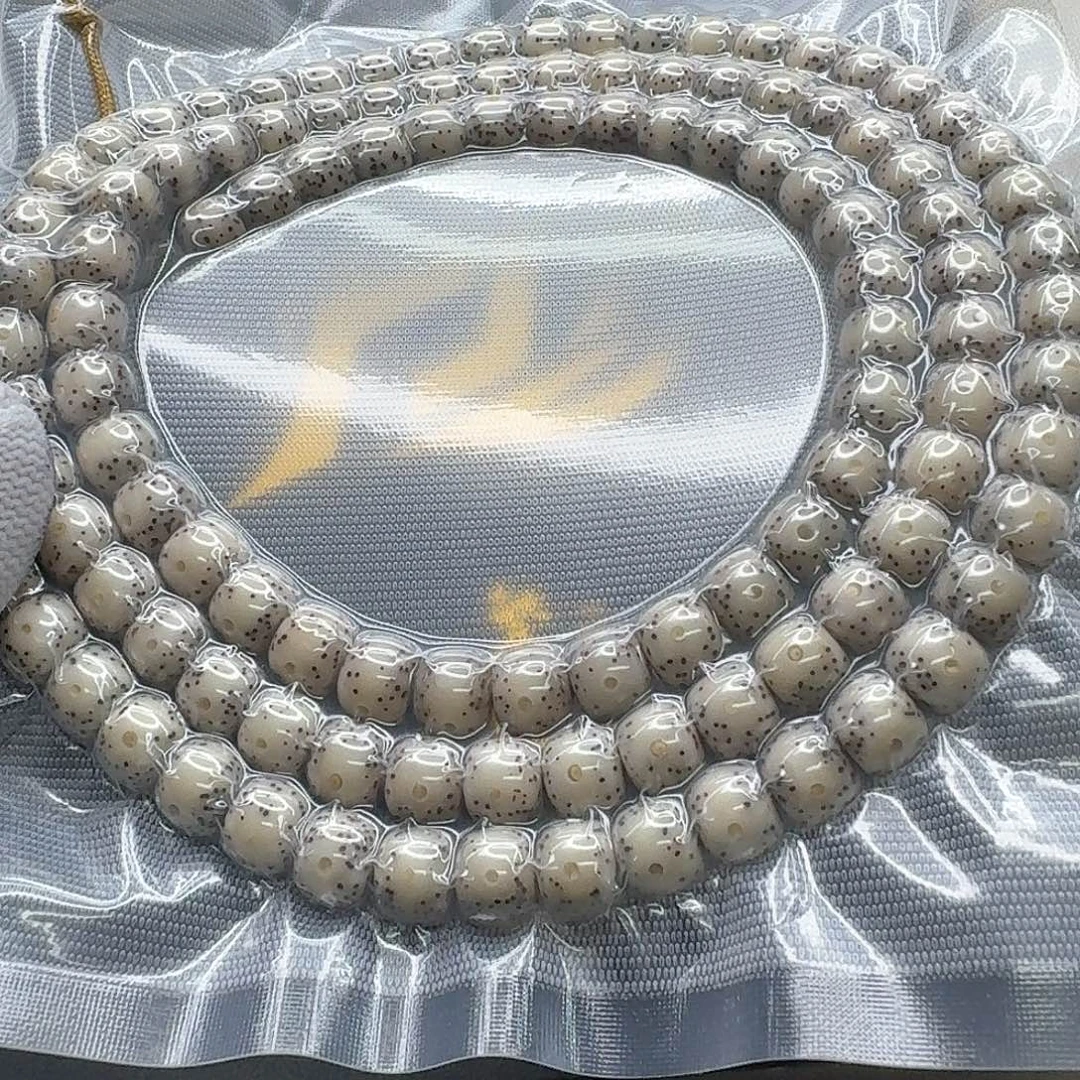 吊坠星月菩提10一物一图骨瓷白卡姿兰大眼睛8左右108