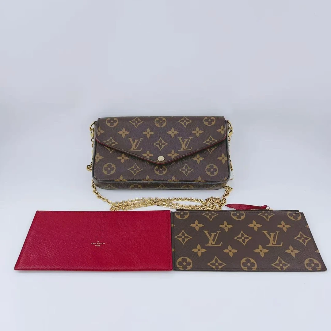 95新 LouisVuitton/路易威登  老花三合一链条包  1670 4498