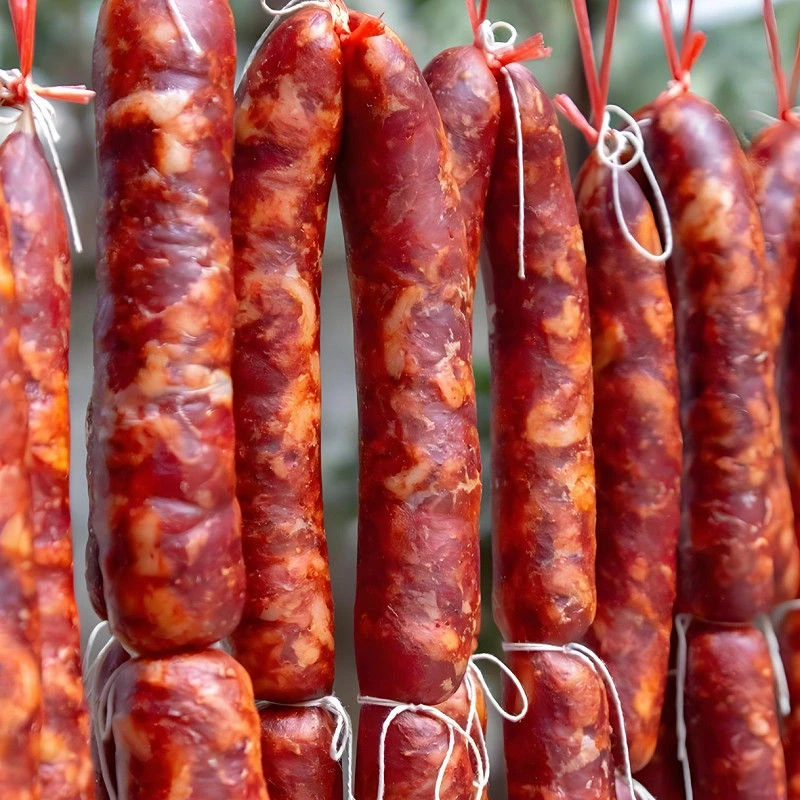 四川重庆烟熏麻辣/五香/广味香肠500g*1袋 正宗四川特色腊味