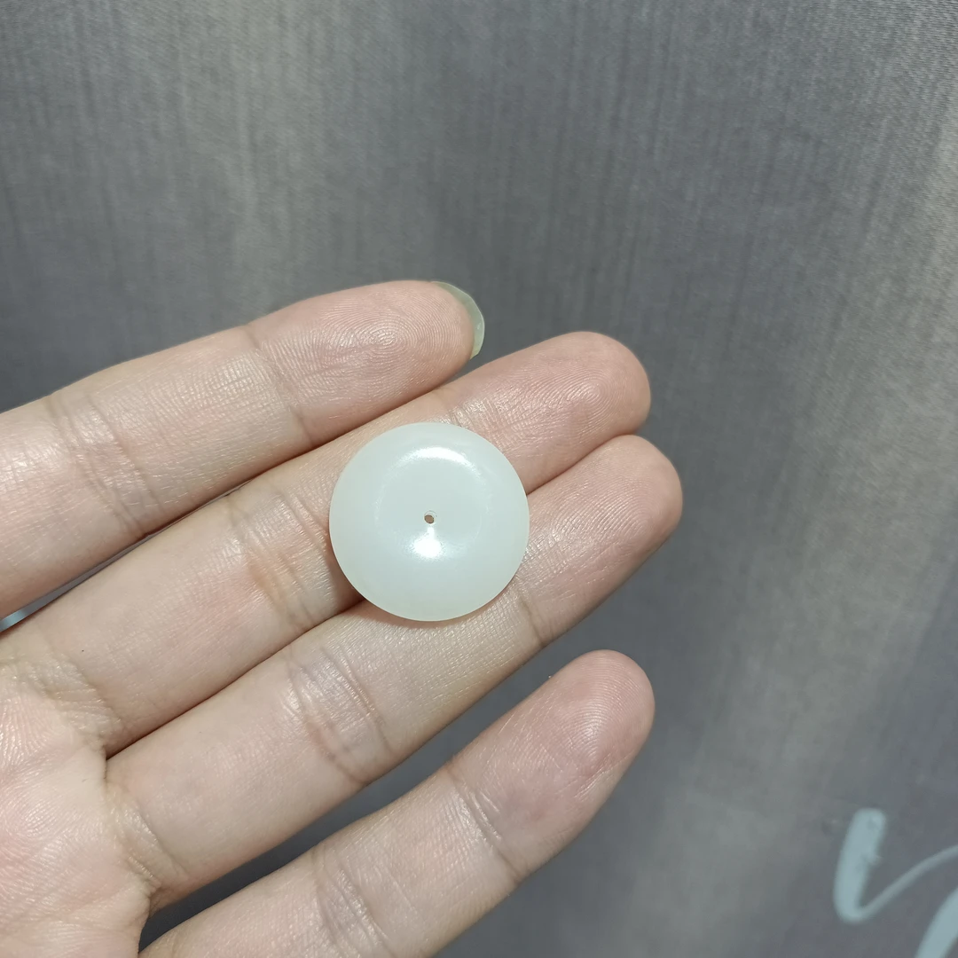 和田玉白精品玉平安扣玉质油润细腻无包容
