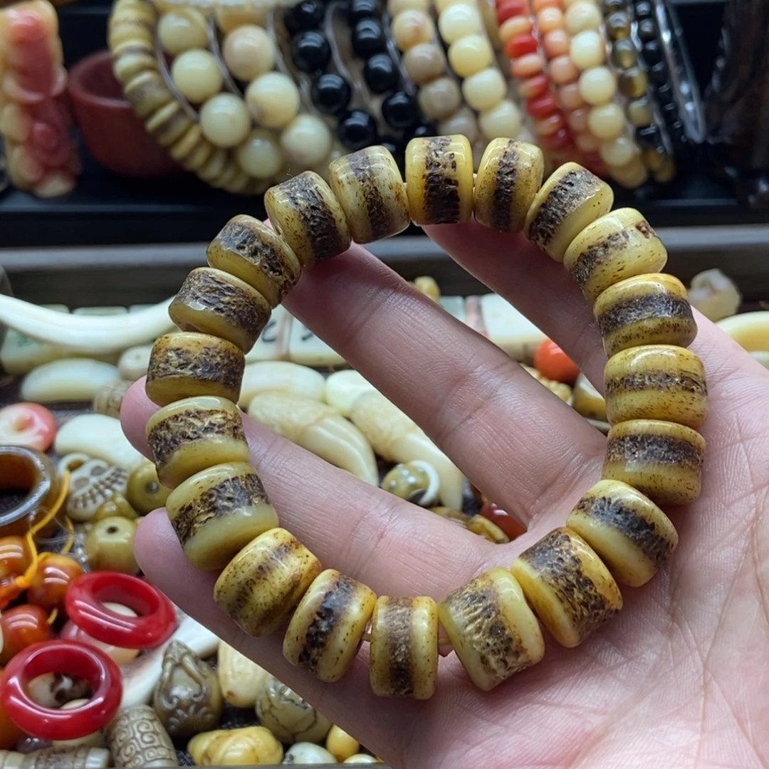 驼骨手串/手链开****饼嘎嘎牛骨1