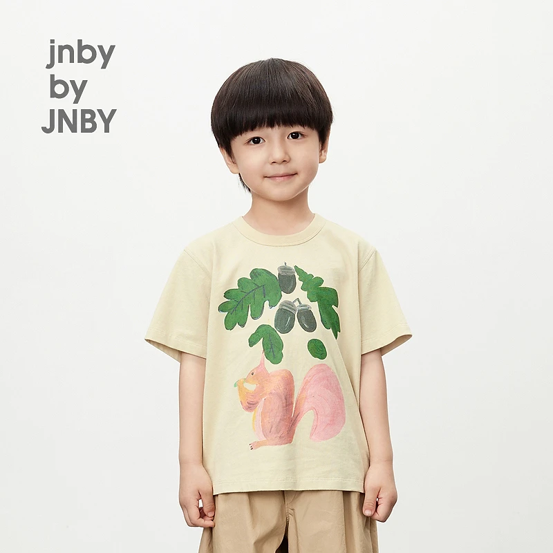 jnbybyJNBY江南布衣童装宽松短袖T恤圆领24夏男女童1O5110210