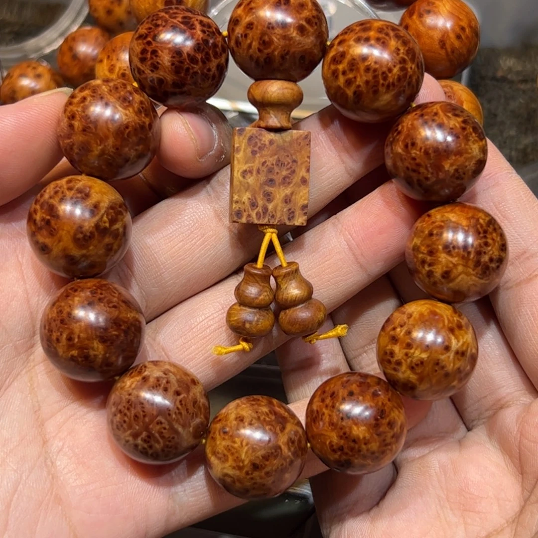 柏木（崖柏）手串/手链2.0陈化黑金刚爆满瘤疤手串