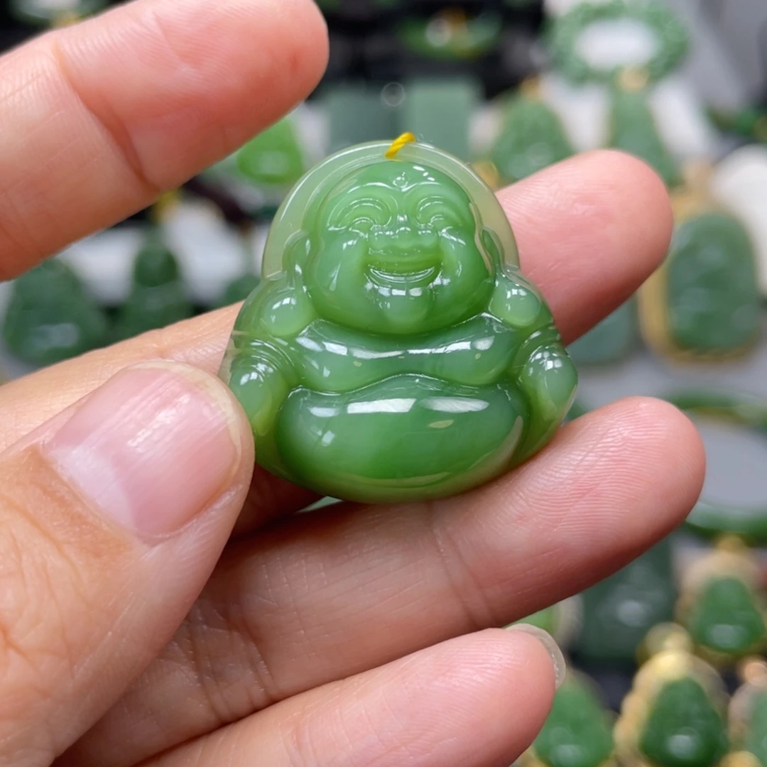 和田玉（碧玉）未镶嵌吊坠(不含链)
