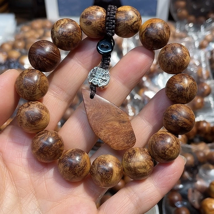 手串/手链染料紫檀（血檀）15爆满雪花