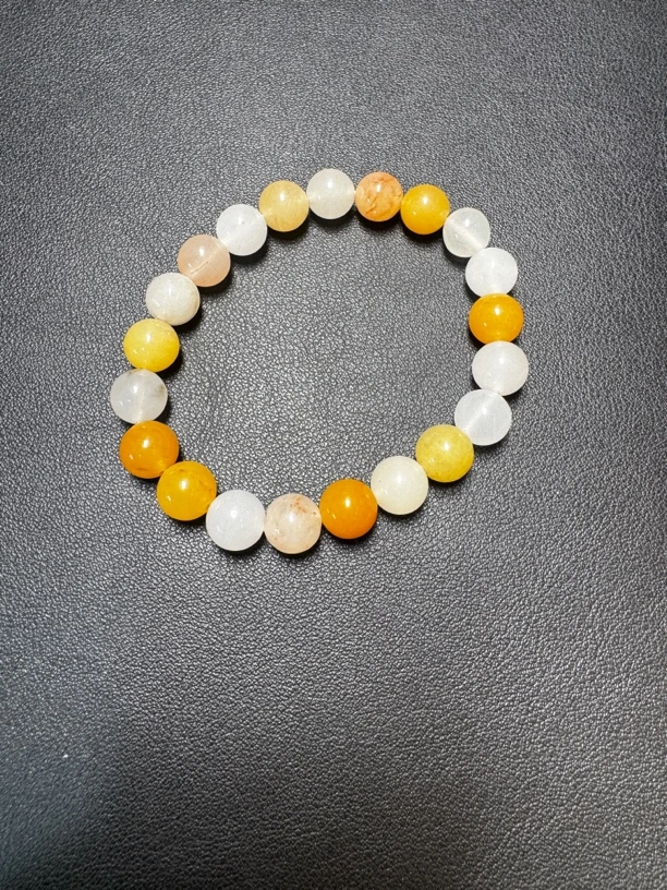 玛瑙冰花多宝手串